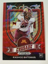 2021 Prizm Draft Picks RASHOD BATEMAN Crusade Red Wave Prizm Baltimore Ravens