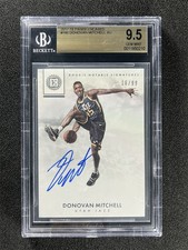 2017-18 Encased Donovan Mitchell #180 RC Rookie Notable Auto /99 BGS 9.5/10