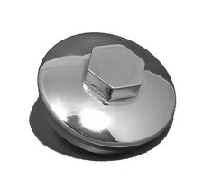 Early Rolls Royce Car Radiator Town Filler Cap Threaded 2-1/4 Brass Chromed