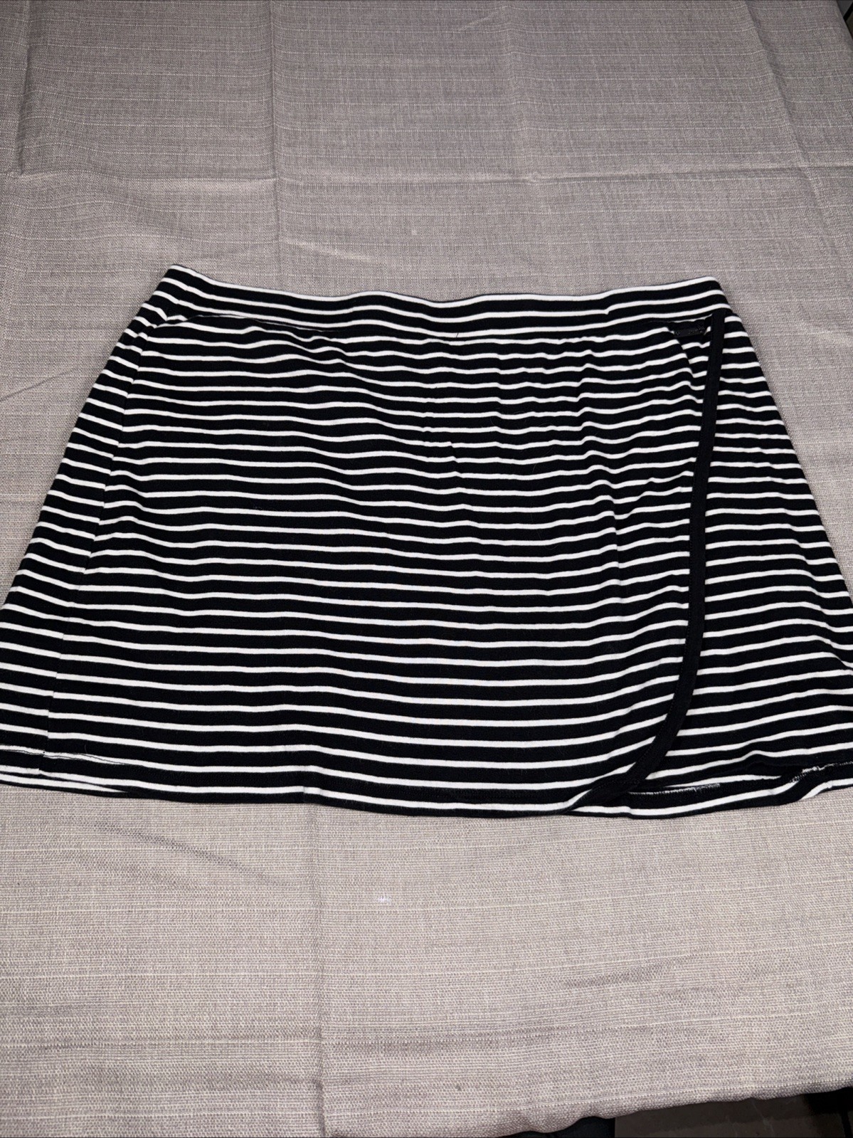 Jones New York Skirt Black And White Stripes Women’s Size XL
