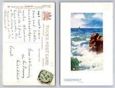 Tuck's Oilette 'Rough Seas' - Posted 1908