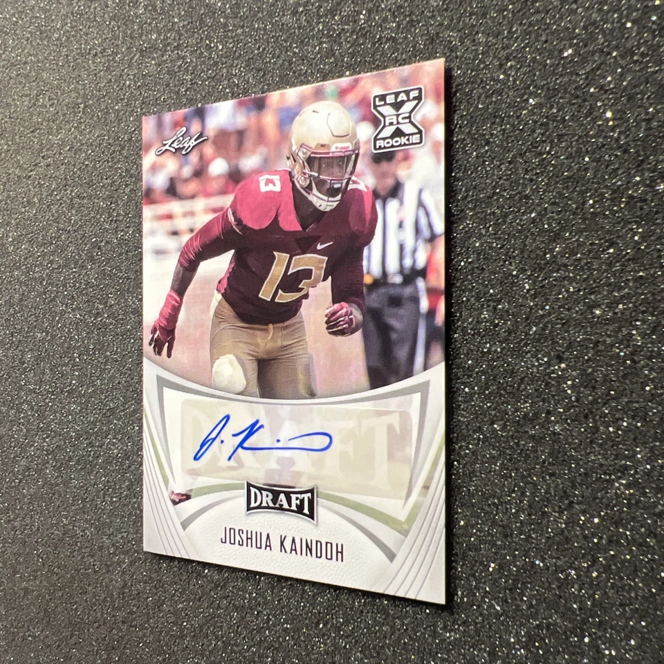 2021 Leaf Draft JOSHUA KAINDOH #BA-JK1 Rookie AUTO - FOOTBALL CARD - Image 3 of 4