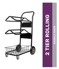 Saddle Rack Rolling Two-Tier English or Western