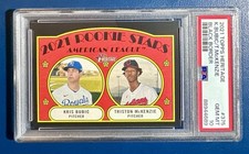 Kris Bubic / Triston McKenzie - 2021 Topps Heritage Black Border RC  PSA 10