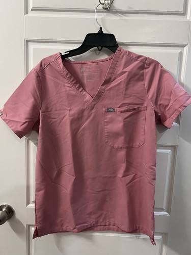 FIGS Catarina Scrub Top - Petite Medium - Mauve