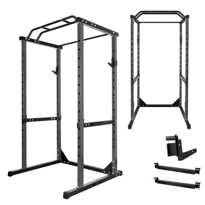 Multi-Function Power Rack Squat Cage 1200LBS Adjustable for Home Commercial Gym