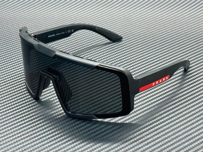 PRADA LINEA ROSSA PS B07S 1BO06F Matte Black Grey Men's 70 mm Sunglasses