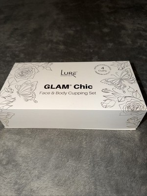 Lure Essentials Glam Chic Facial Cupping Kit -Face, Eyes, Lips, Decollete -Blue