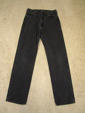 Vintage Wrangler Jeans Men 34x36 Black Cowboy Cut Original Fit Pants USA 90s