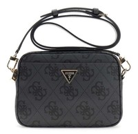 Guess Meridian Ii Camera Bag UmhäNgetasche Tasche Coal Logo Dunkelgrau Schwarz