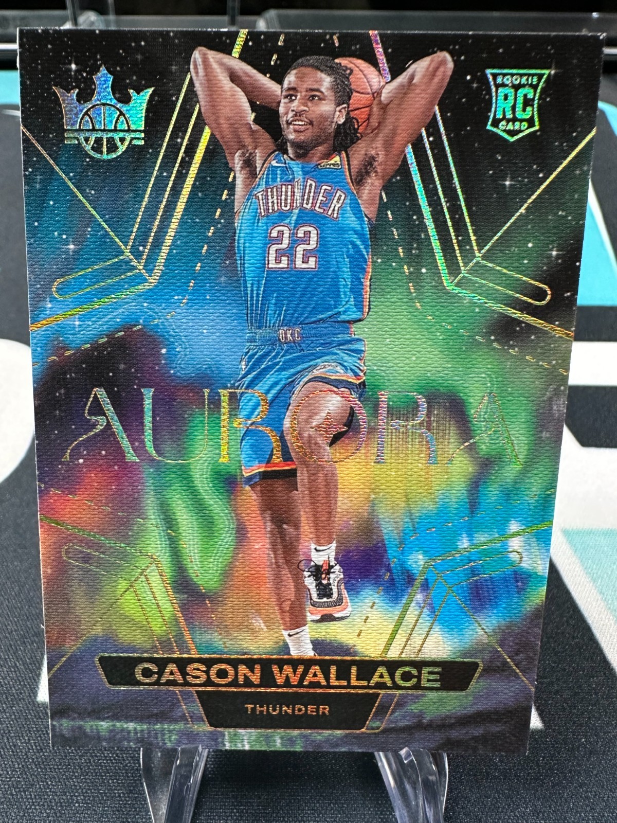2023-24 Panini Court Kings Case Hit - Aurora SSP Cason Wallace #9 (RC)