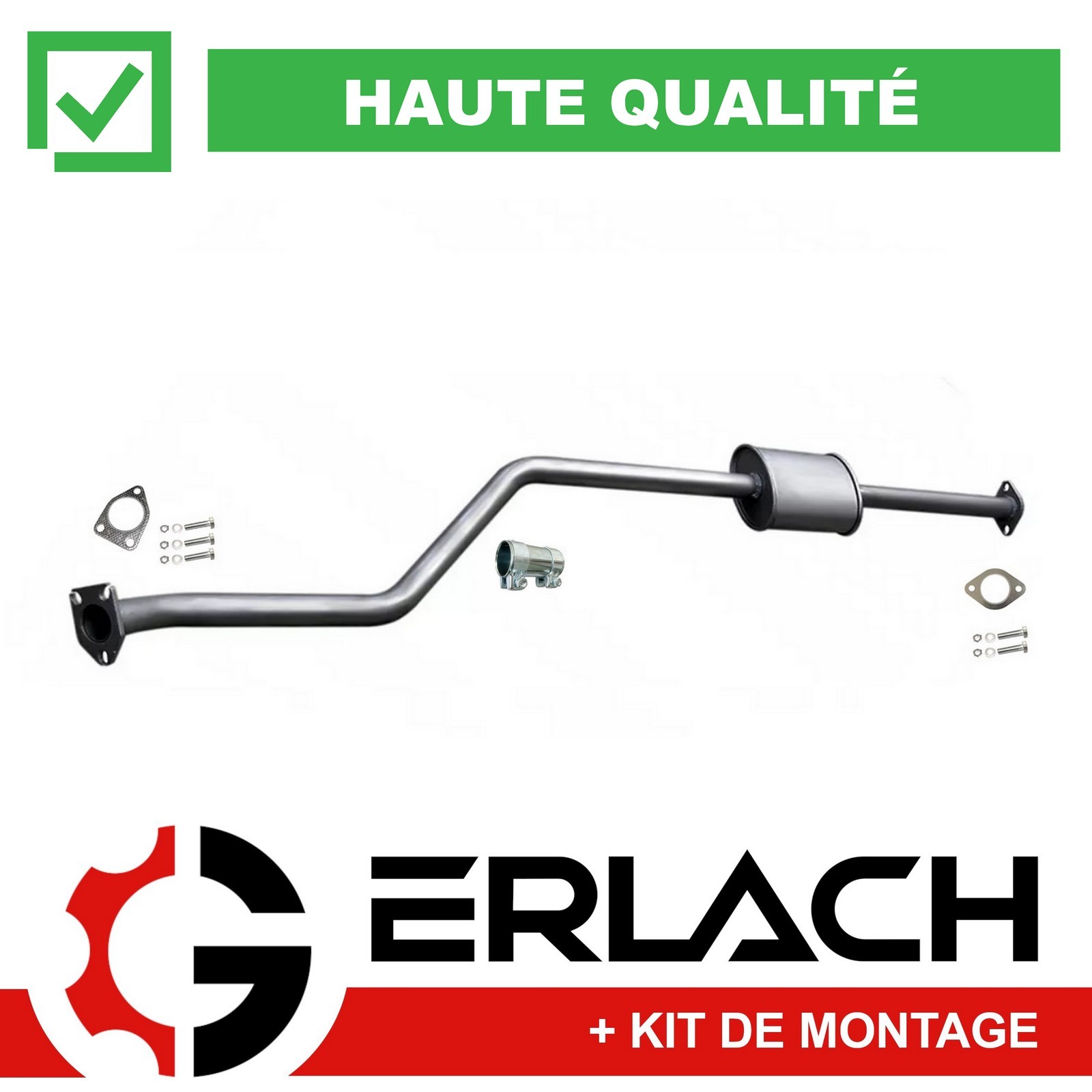 Silencieux intermédiaire Mitsubishi Lancer 1.3 1.6 anti-bruit fuite 9338