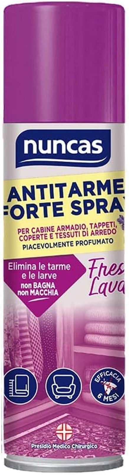 Spray Antitarme Lavanda 250ml Nuncas | Mai più buchi nei vestiti!