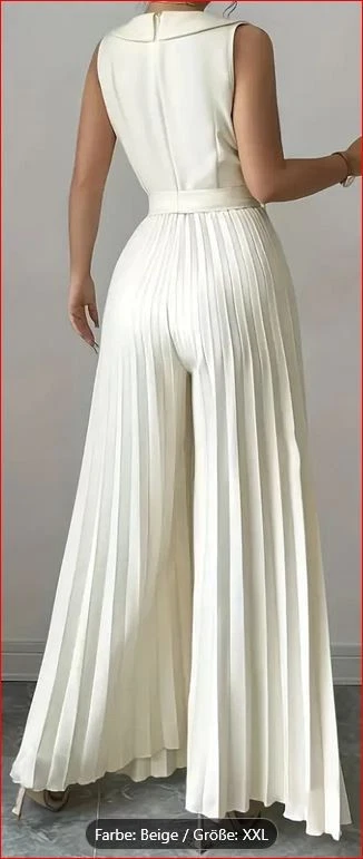 Neuer eleganter Hosenanzug Overall Jumpsuit Gr. XXL 42/44 eventuelle 46 - Bild 2 von 4