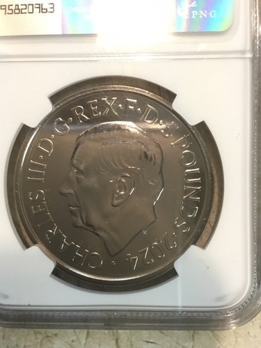2024 5£ NGC MS69DPL BUCKINGHAM PALACE 1St 25 UNC Stamp Queen Victoria 1/4# Coin - Picture 7 of 15