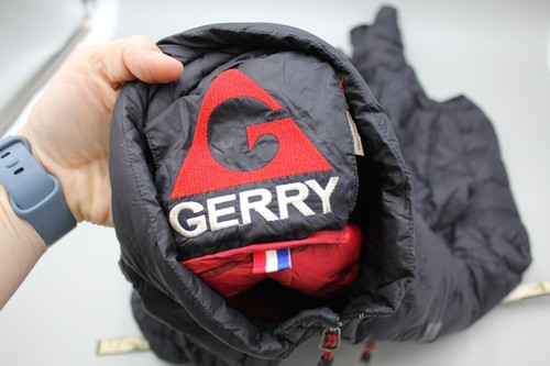 Gerry Black Packable Full Zip Down Feather Puffer Jacket Lightweight Mens M Red - Picture 2 of 12