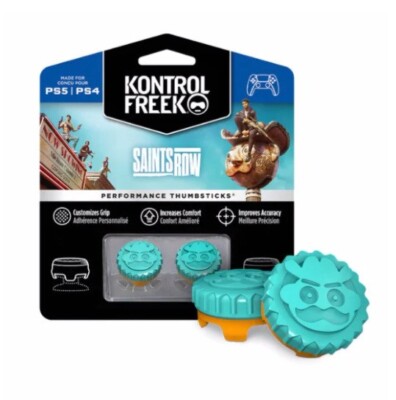 Kontrol Freek PS4 PS5 Controller High Performance Grips Saints Row Teal 2pc NEW