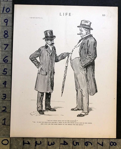 1919 MEDICAL HOSPITAL DOCTOR NURSE CHARLES DANA GIBSON ART COMIC PRINT FC4225 