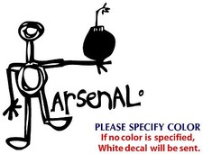 Arsenal Metal Music Graphic Die Cut decal sticker Car Truck Boat Window 9"