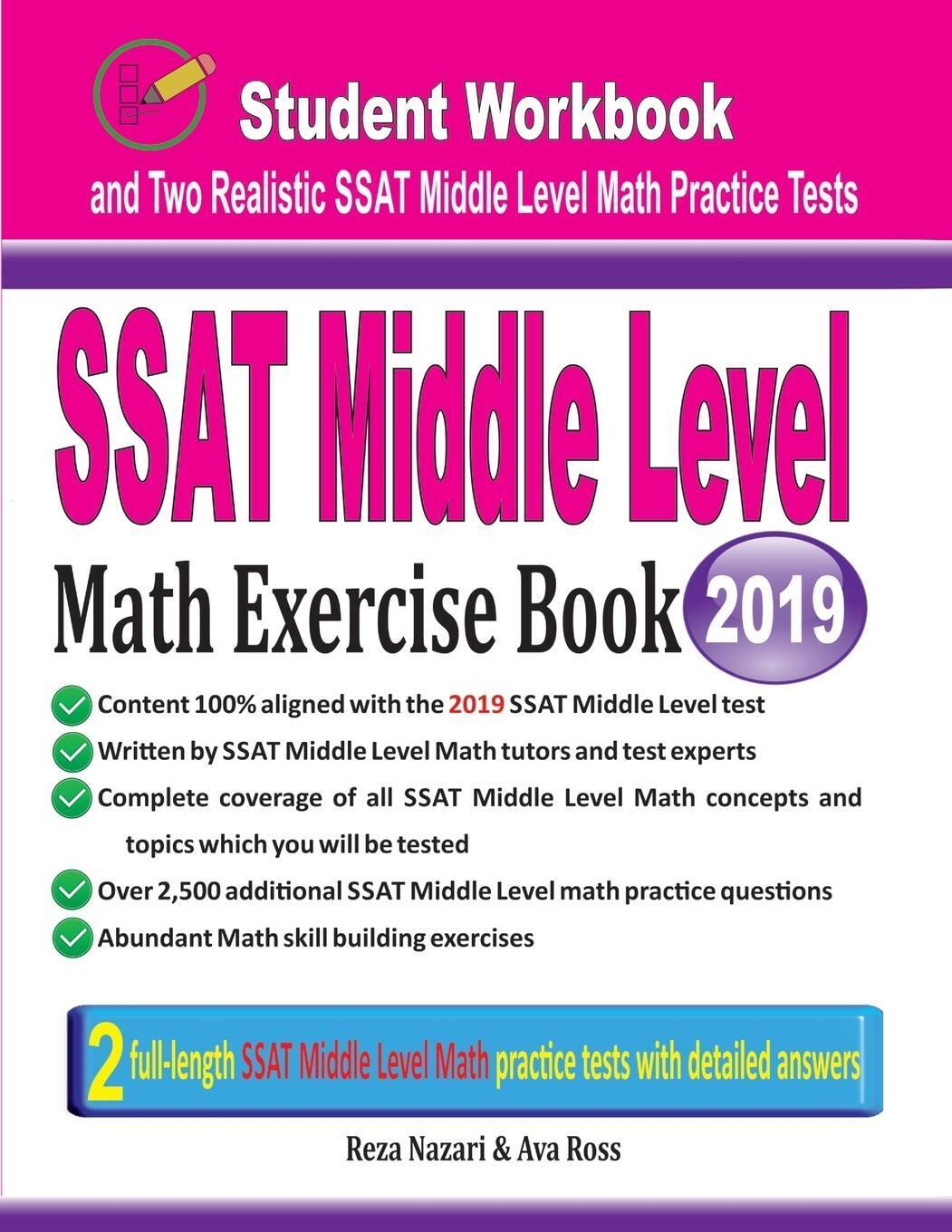 Thumbnail - Ssat Middle Level Math Exercise Book Reza Nazari (u. A.) Taschenbuch
