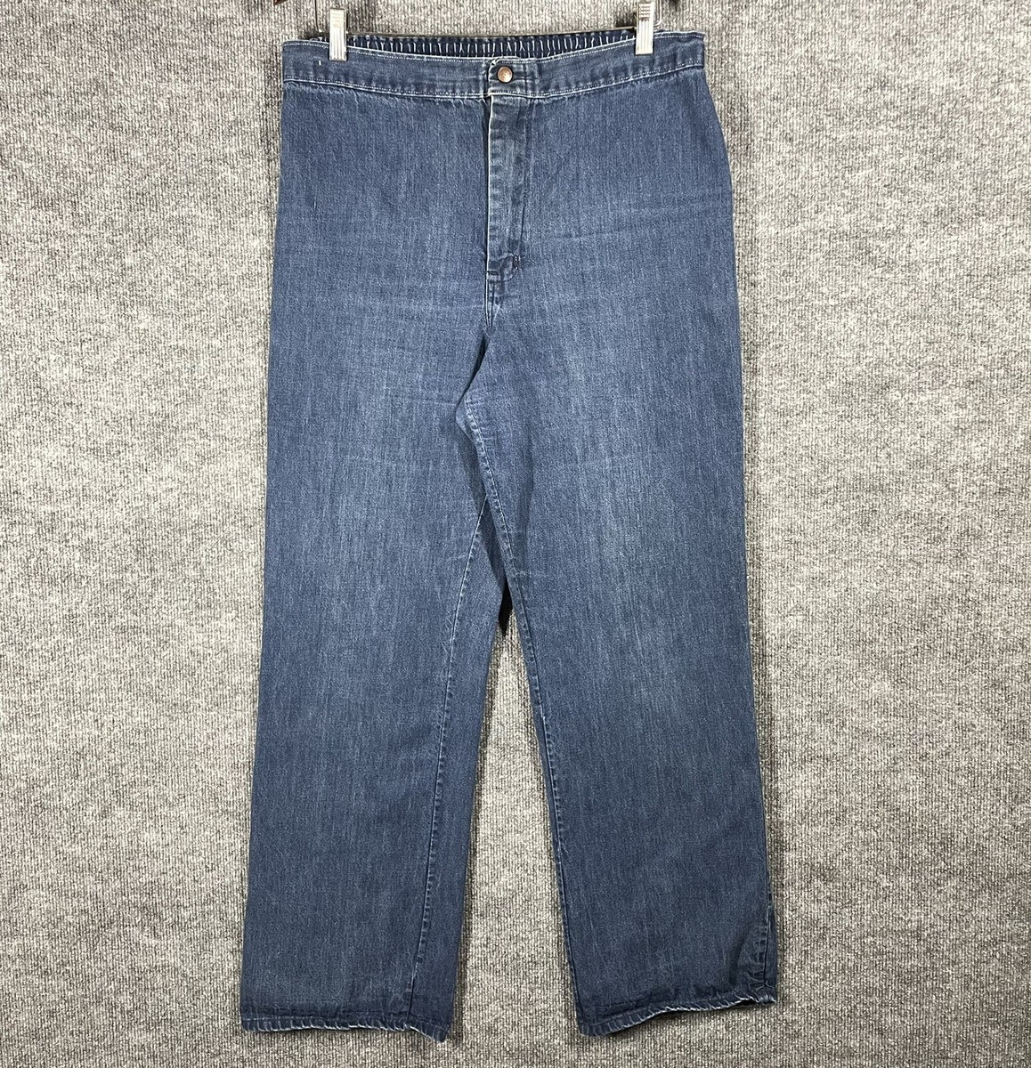 VINTAGE 70s Denim Jeans Wide Leg Mens Size 33x30 Baggy 1970s Talon