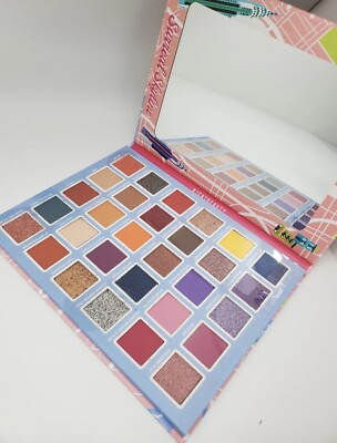 J Cat Beauty SURREAL SKYLINE 30 PIGMENT GUIDEBOOK EYE PALETTE Super Scenic NIB
