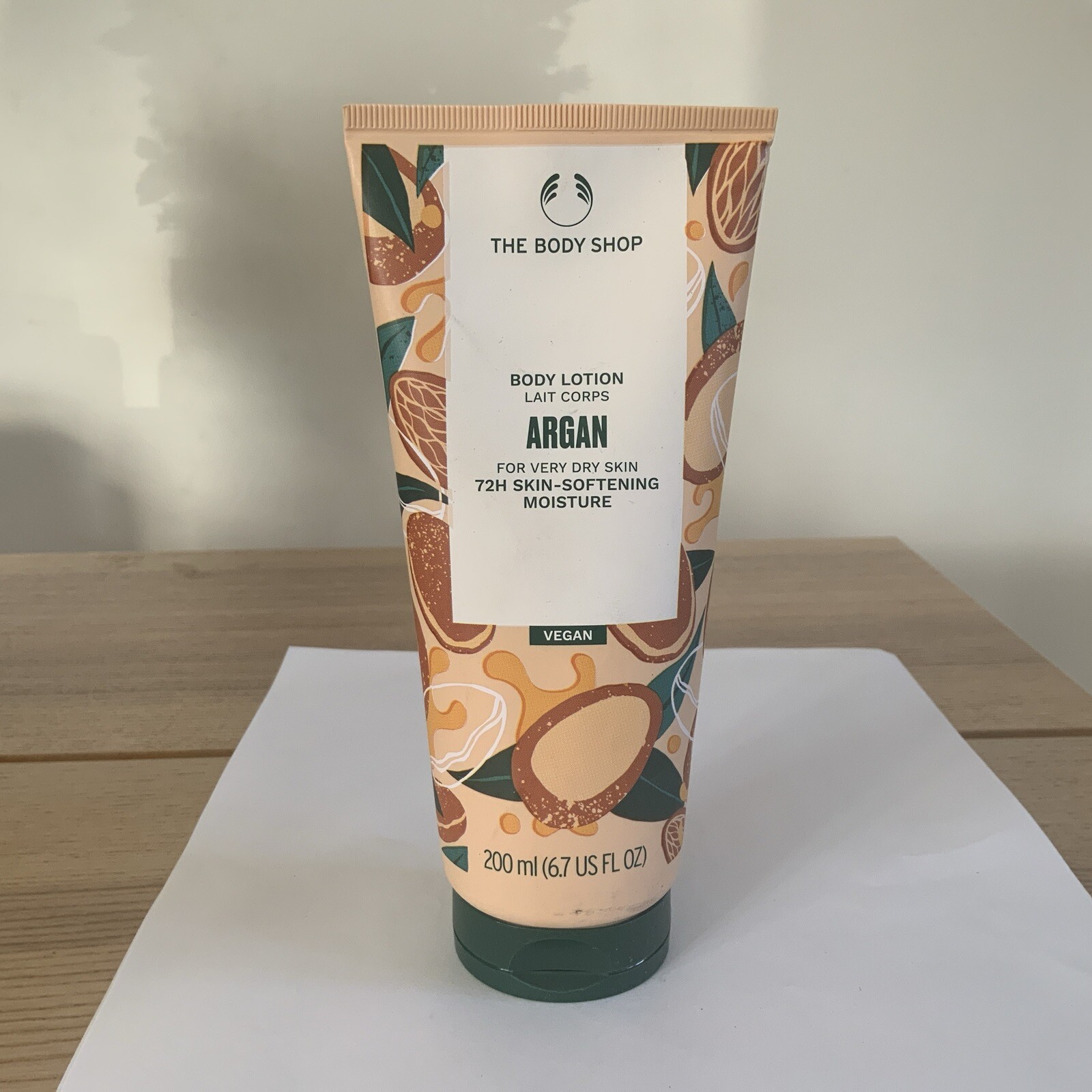 The Body Shop Argan Body Lotion 200ml Vegan - for Very Dry Skin - RRP £14