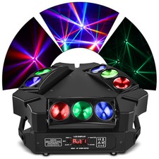240W Spider Moving Head Light RGB 9LED Stage DJ Beam Light DMX / Sound Activated