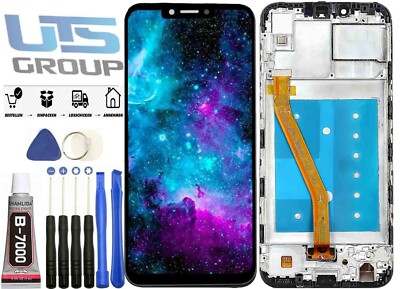 Für Huawei Honor Play COR-L29 LCD Bildschirm Display Touch Rahmen Schwarz