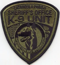 CATAHOULA PARISH LOUISIANA K-9 SHERIFF POLICE PATCH