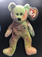 Ty Beanie Baby: Peace Bear 1996 - Multicolor