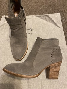aquatalia grey suede boots