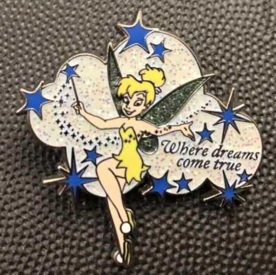 Disney pin 50070 Where Dreams Come True Tinker Bell Pixie Dust glitter sparkle
