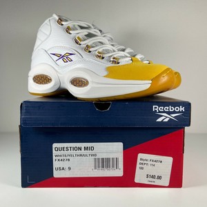 reebok question mid yellow toe