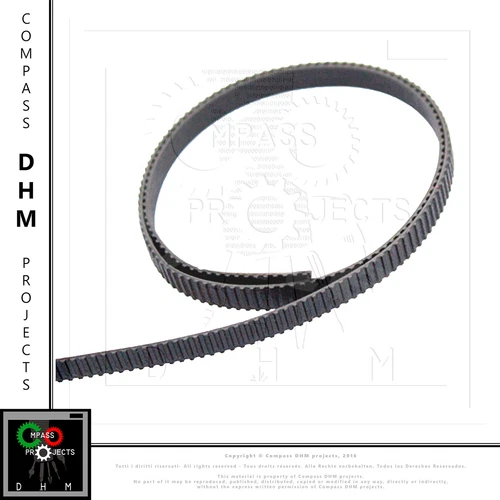 Belt GT2 Reprap - Prusa - Mendel - cinghia distribuzione neoprene 6mm - al metro