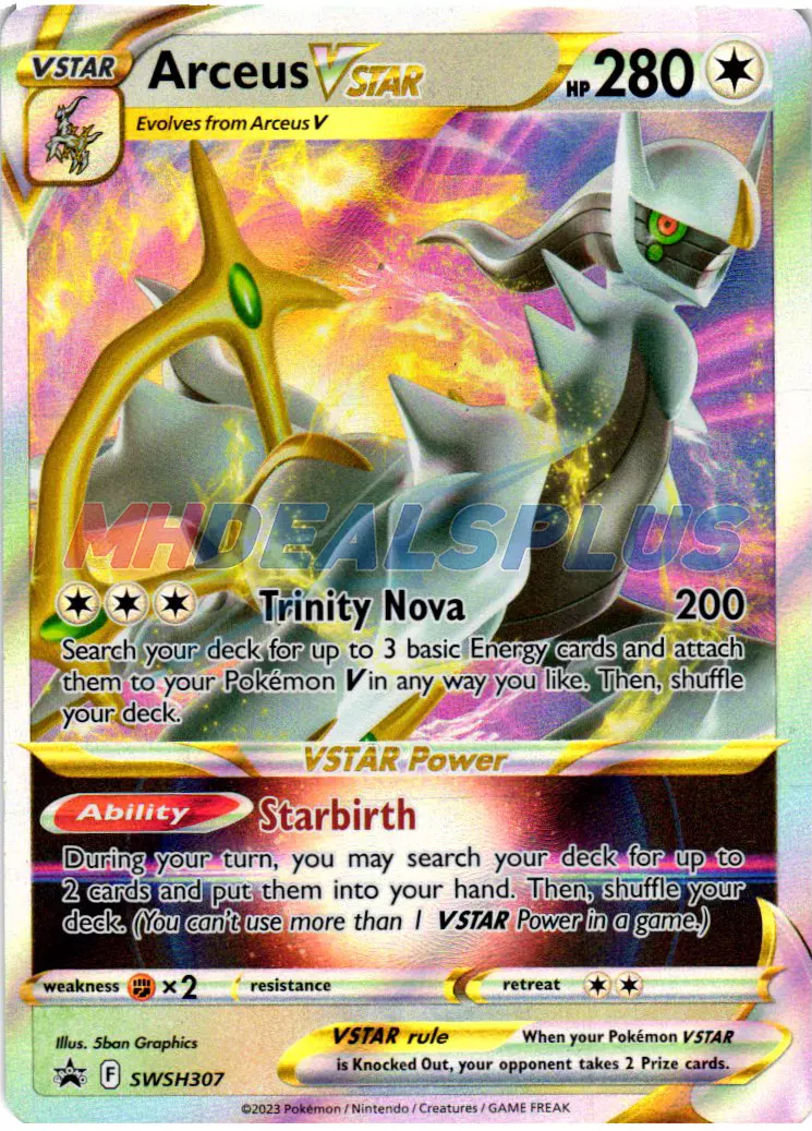 Pokemon Black Star Promo Legends: Arceus Starter Trio 3 Card Lot - SWSH220