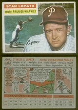 (20184) 1956 Topps 183 Stan Lopata Phillies-VG