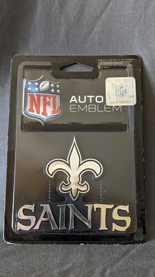 NEW ORLEANS SAINTS NFL 3D AUTO EMBLEM DECAL, 3  x 3 1/2 