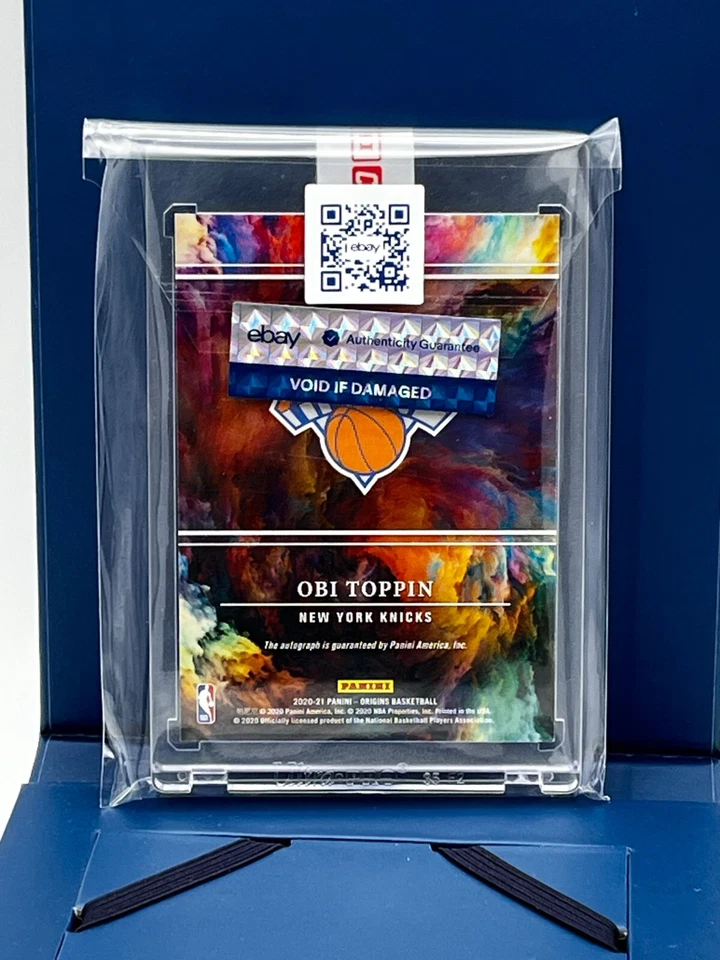 2020 Panini Origins Obi Toppin RC Rookie Card Gold Ink Auto One of One 1/1 - Image 2 of 4