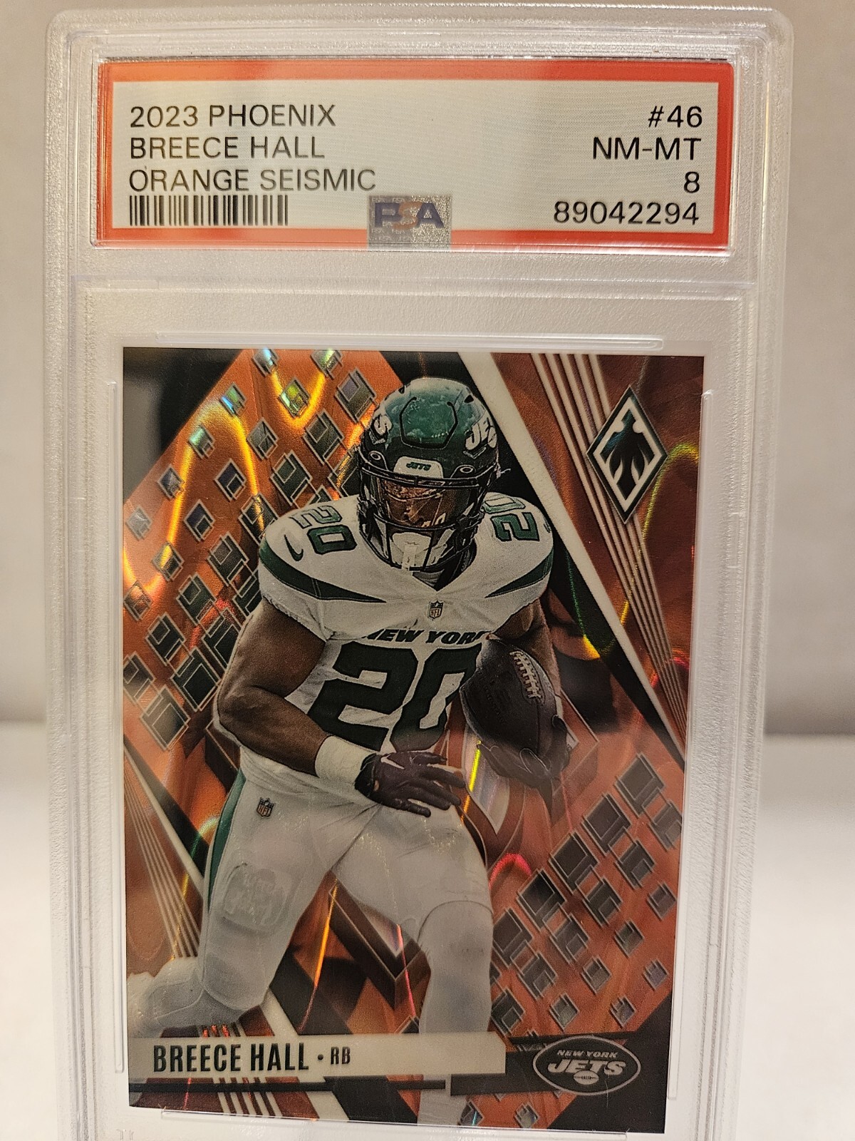 2023 Phoenix Breece Hall Orange Seismic Psa 8 Pop 1 Only 1 Higher 85/99