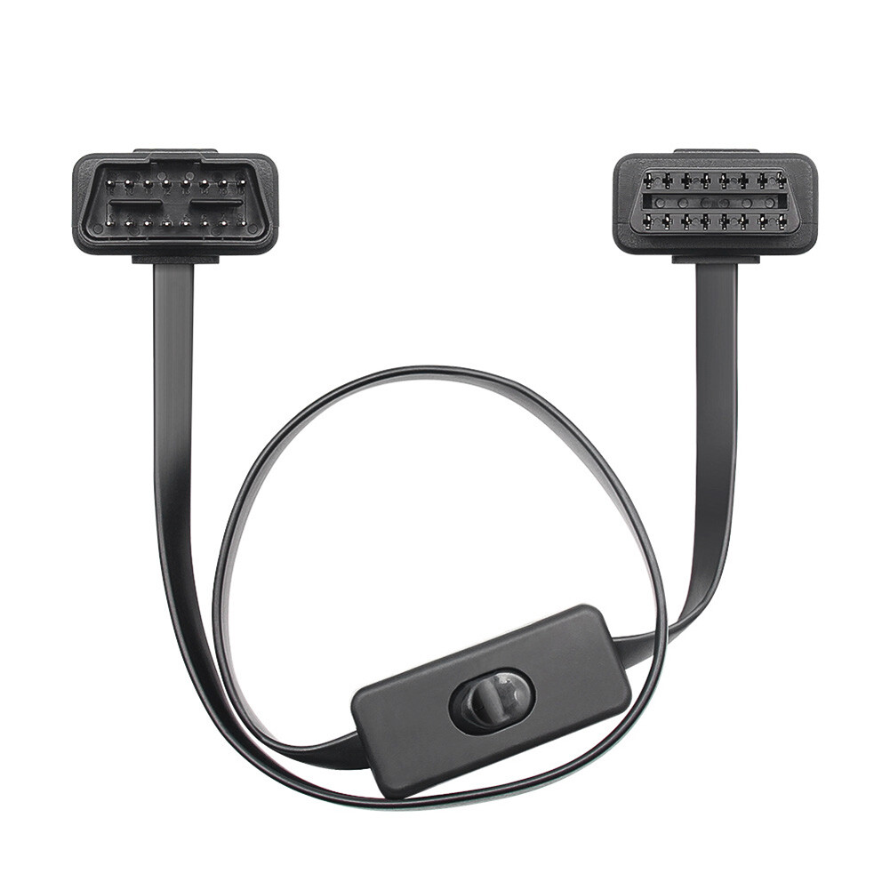 60cm Male To Female Car Diagnostic Tool with ON/OFF Switch OBD2 ...