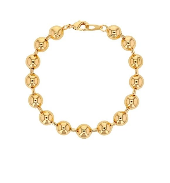 Kotkiddy 2 Bracciali Da Donna In Oro Massiccio Placcato Oro 18 Carati