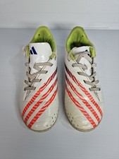 Adidas Predator Kids Boys Astro Turf Soccer Boots Size US 2 White Green Orange
