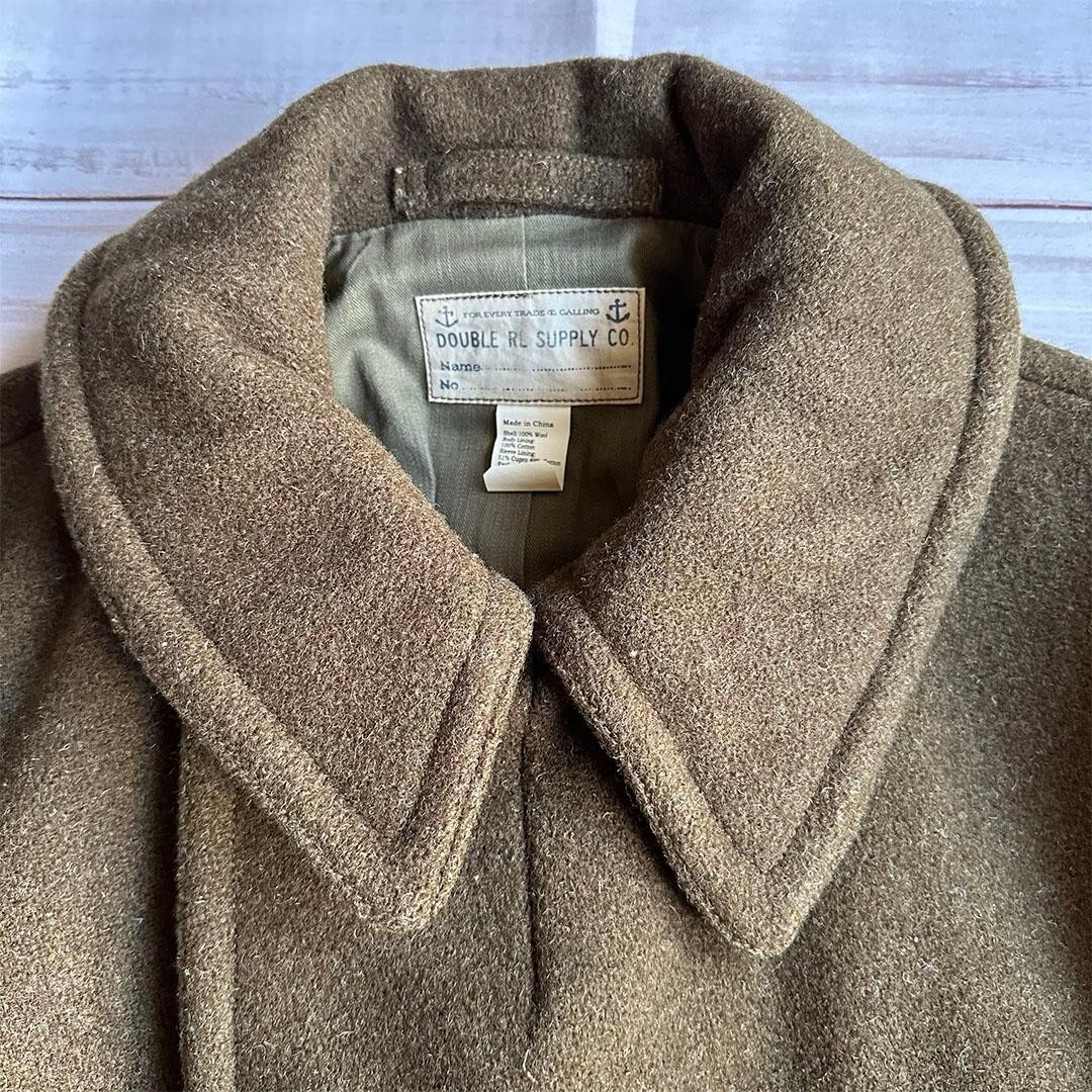 RRL Ralph Lauren Wool Pea Coat DOUBLE RL Ralph Lauren P L Men's F