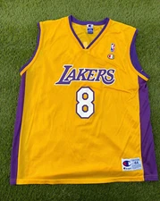 Vintage Kobe Bryant #8 Los Angeles Lakers Champion Basketball Jersey size 44