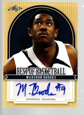 2011-12 Leaf Best of Basketball Autographs #MB1 MarShon Brooks