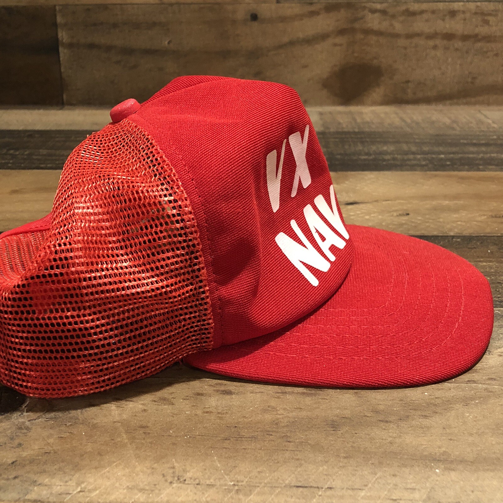 Vintage VX 3 Navy Hat Snapback Trucker Cap New Era Made In USA Please vintage-vx-3-navy-hat-snapback-trucker-cap-new-era-made-in-usa-please