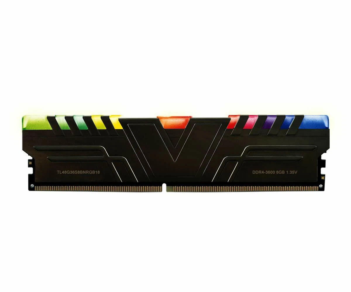 V Color Skywalker Prism RGB 8GB DDR4 3600MHz CL18 RAM Memory TL48G36S8BNRGB18
