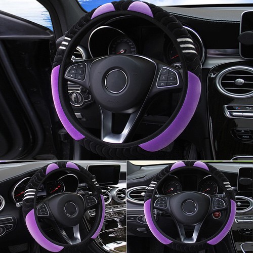 Plush Soft Car Steering Wheel Cover for Good Grip Auto Accessories Universal - Imagen 4 de 11