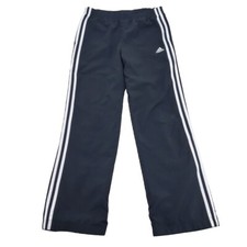 Adidas Youth Black 3 Stripe Warm up Drawstring Pants Kids - L 10-12Y